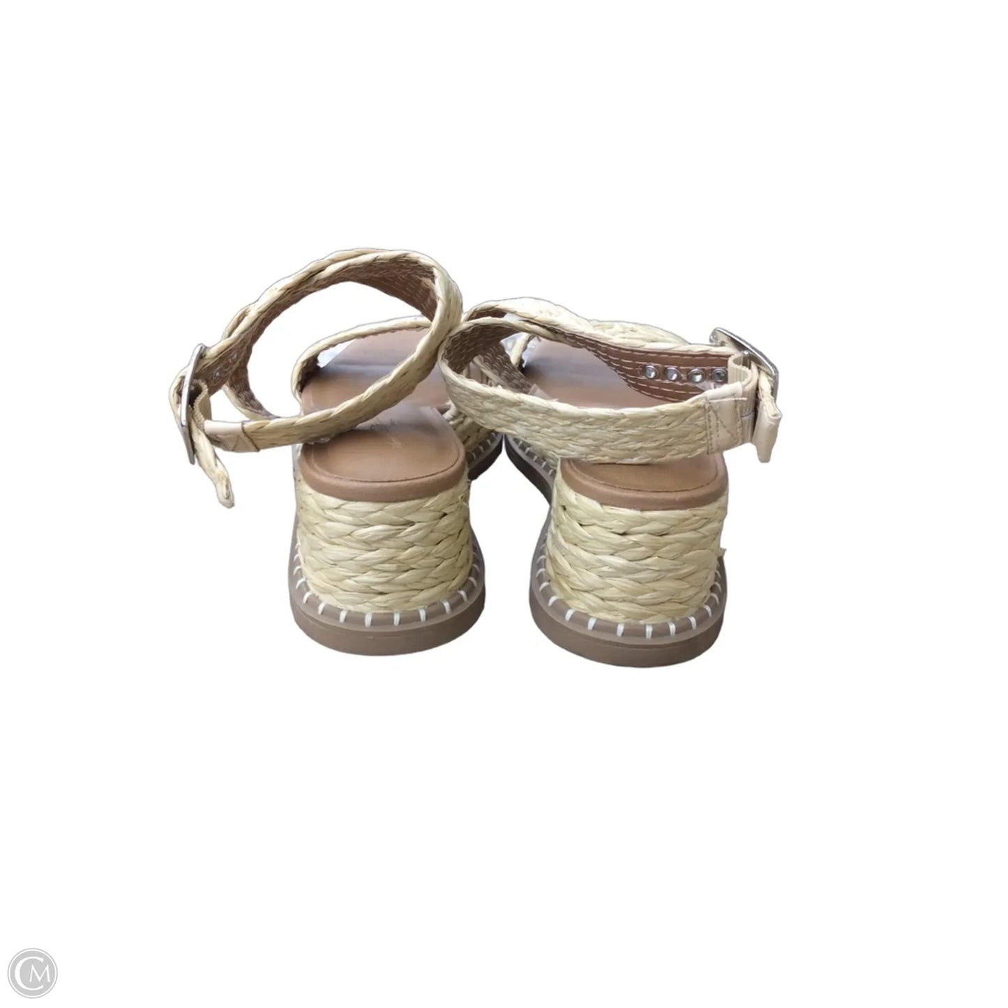 Sandals Heels Platform By Universal Thread In Tan, Size: 7