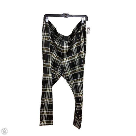 Pants Dress By Ashley Stewart In Plaid Pattern, Size: 4x