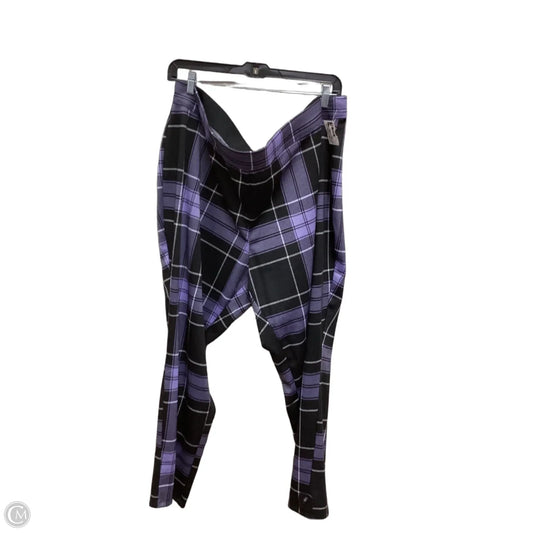 Pants Dress By Ashley Stewart In Plaid Pattern, Size: 4x