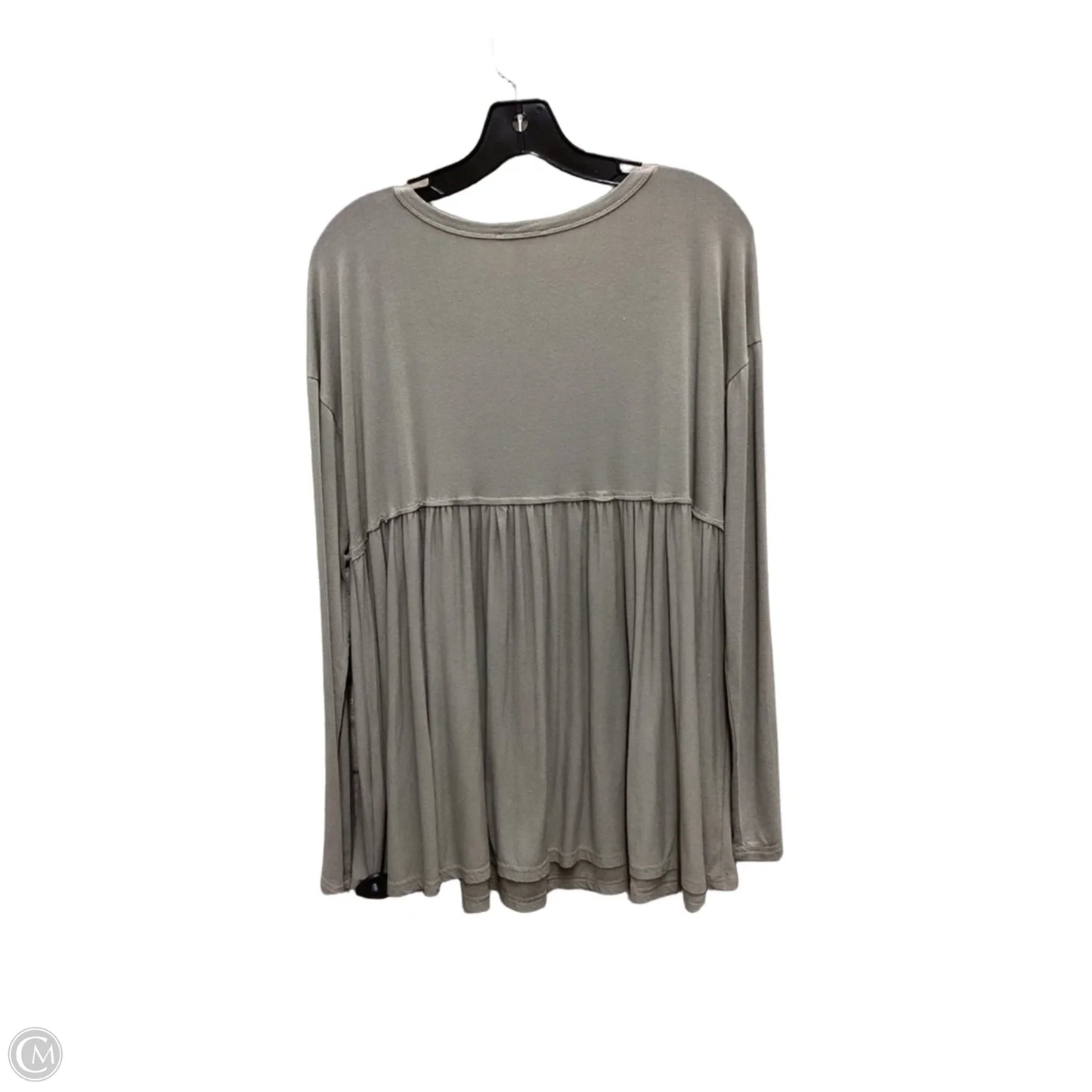 Top Long Sleeve By Kori America In Green, Size: L