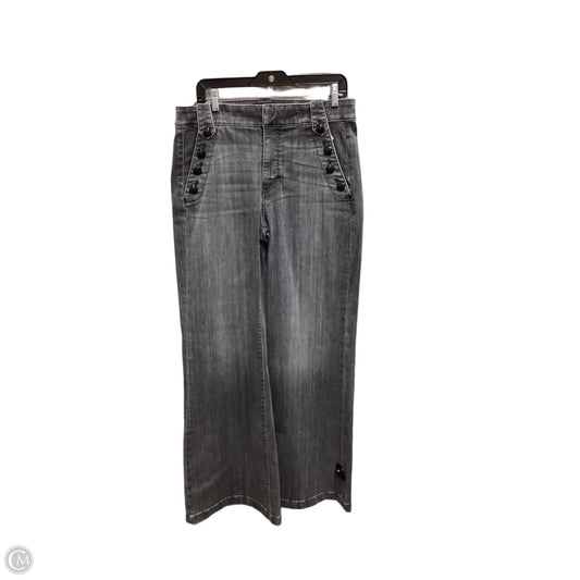 Jeans Wide Leg By White House Black Market In Grey, Size: 12