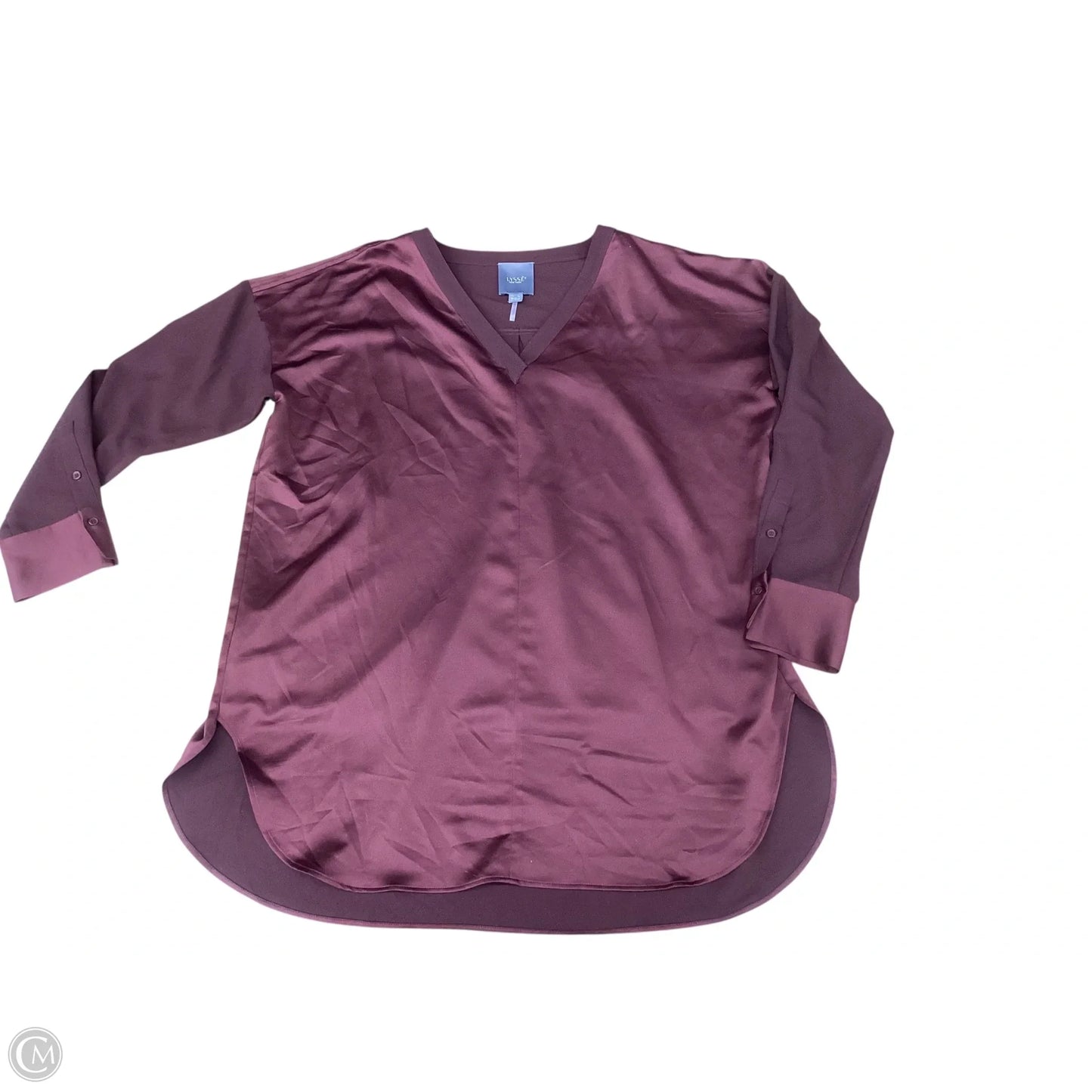 Blouse 3/4 Sleeve By Lysse In Maroon, Size: Xl