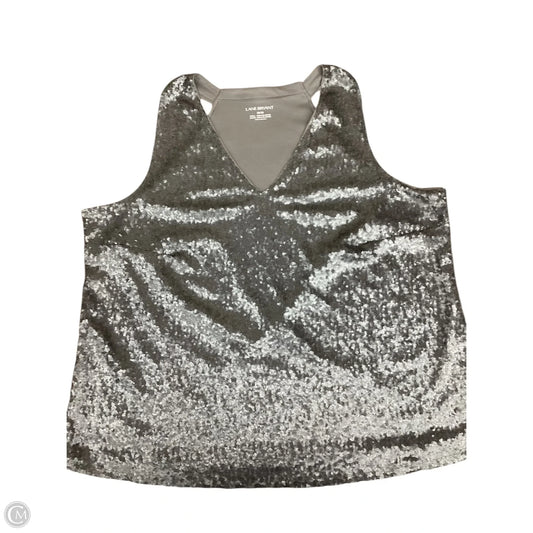 Top Sleeveless By Lane Bryant In Grey, Size: 1x