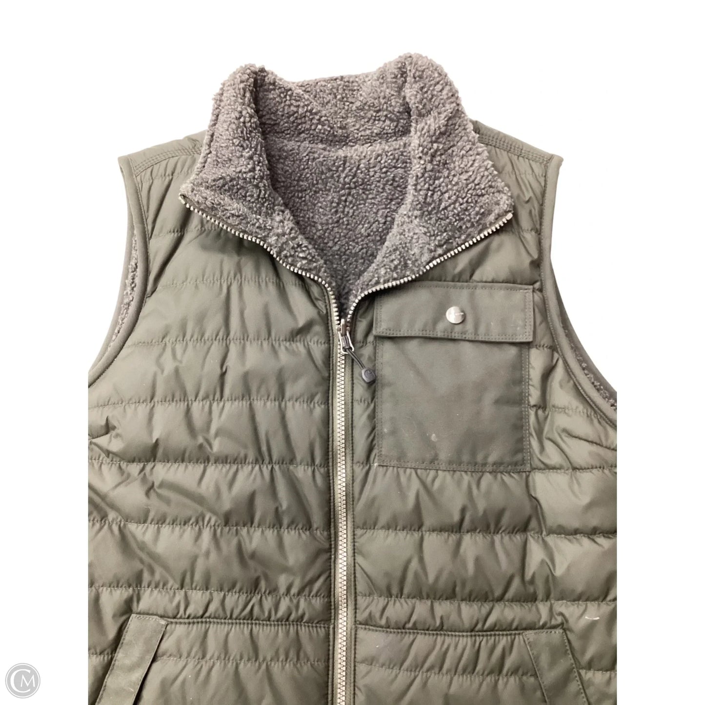Vest Puffer & Quilted By Carhartt In Green, Size: M