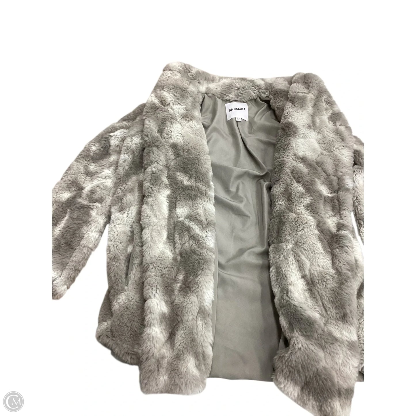 Jacket Faux Fur & Sherpa By Bb Dakota In Grey, Size: Xs