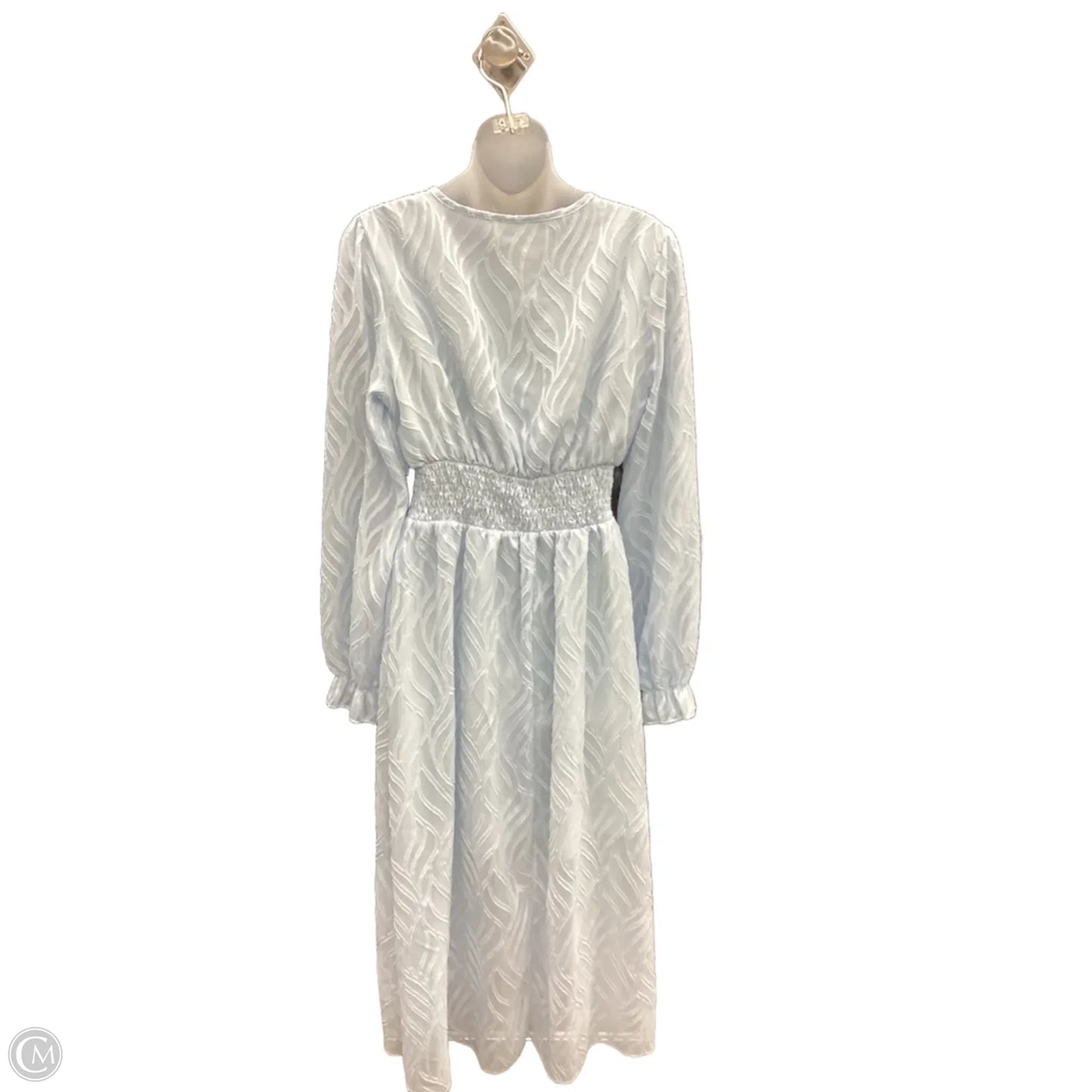 Dress Party Midi By Clothes Mentor In Blue, Size: L
