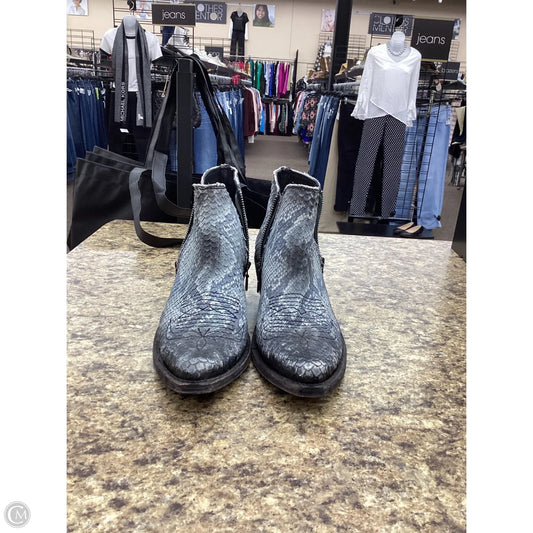 Boots Western By Cmb In Snakeskin Print, Size: 8