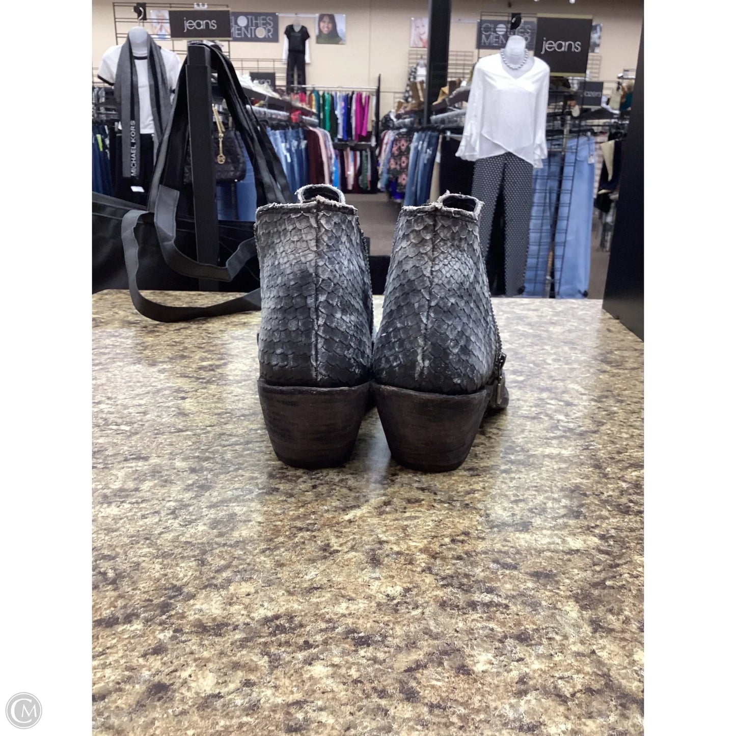 Boots Western By Cmb In Snakeskin Print, Size: 8