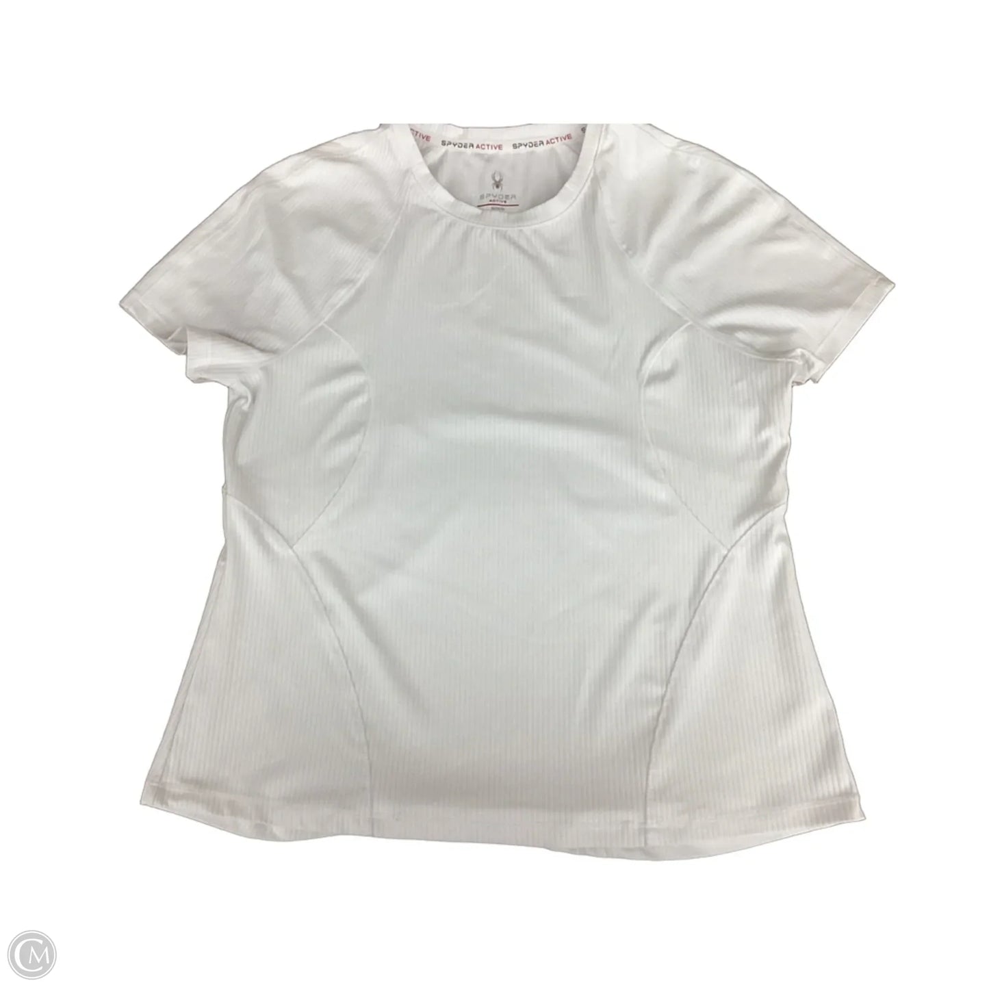 Athletic Top Short Sleeve By Spyder In White, Size: M