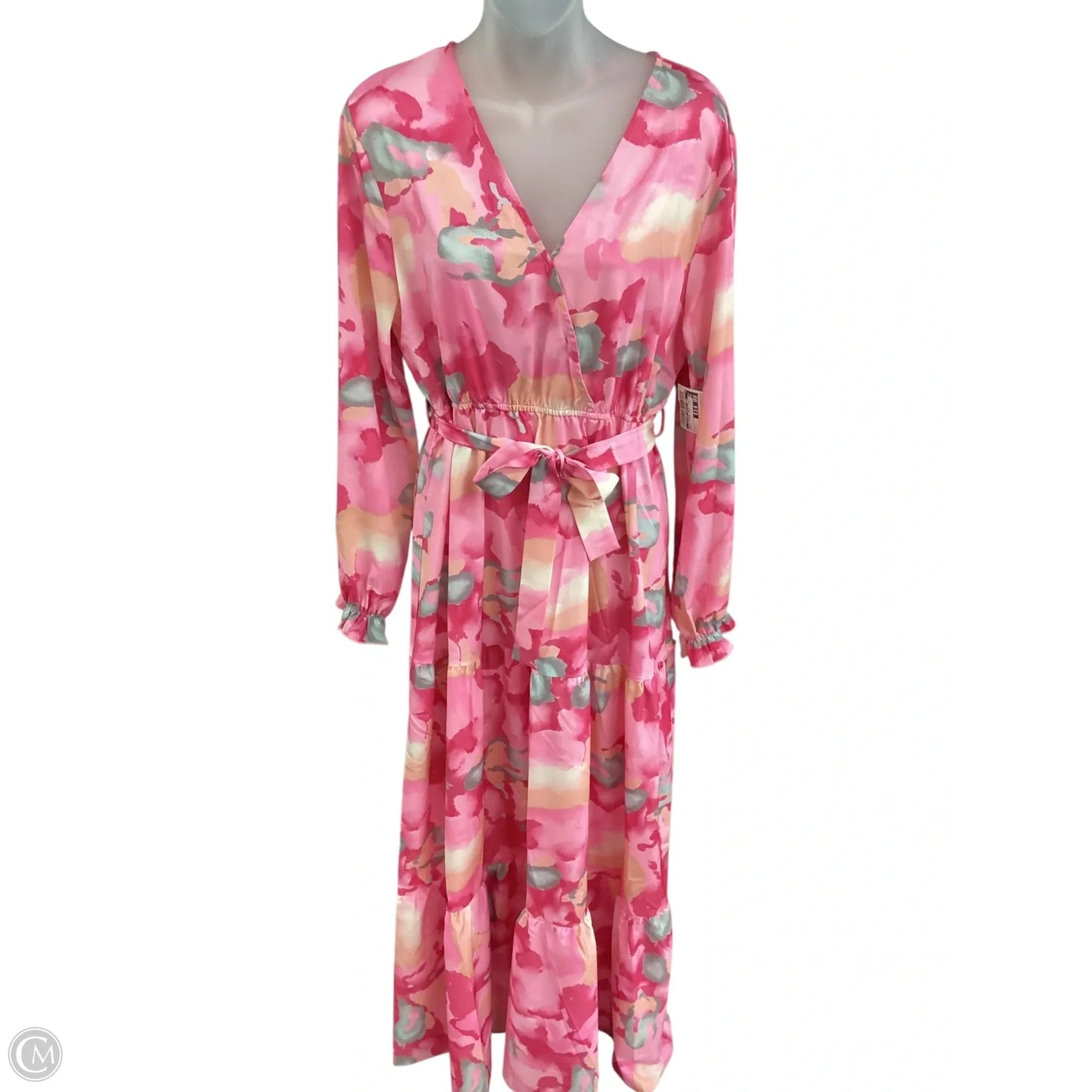 Dress Casual Maxi By Clothes Mentor In Pink, Size: L