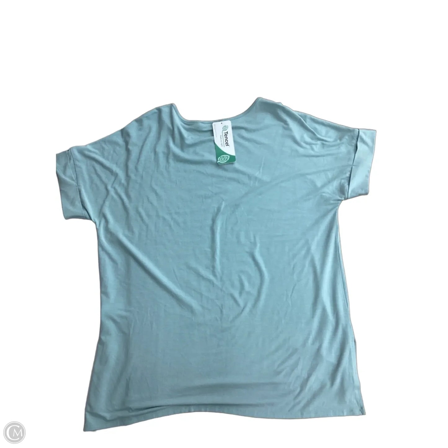 Top Short Sleeve By Zenana In Green, Size: 1x