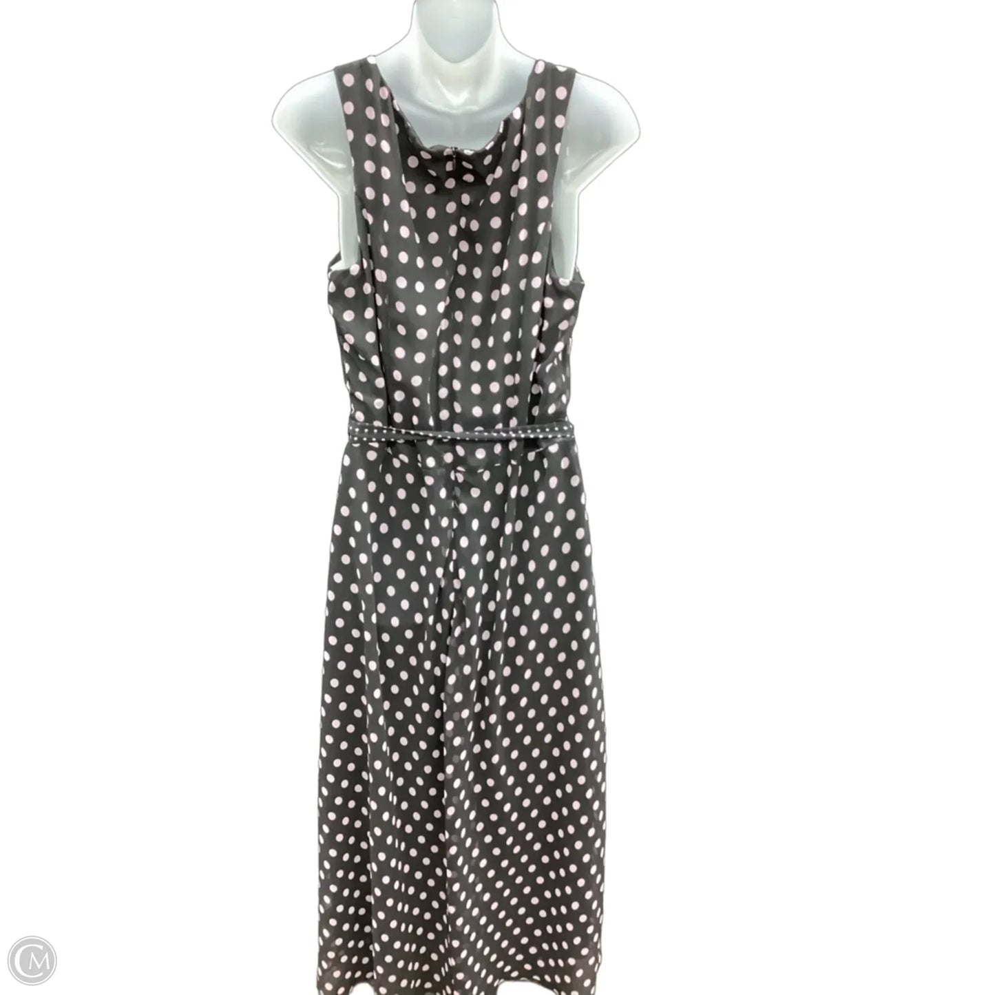 Dress Casual Midi By Jessica Howard In Polkadot Pattern, Size: L