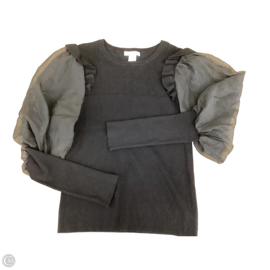 Top Long Sleeve By Design History In Black, Size: L