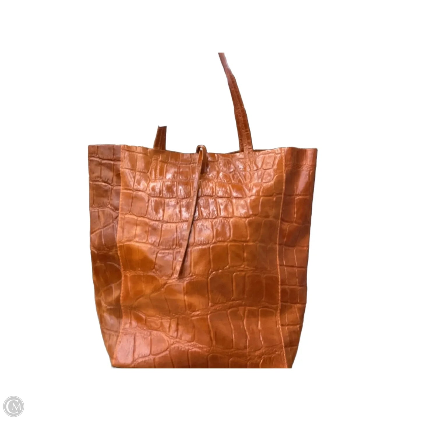 Handbag Leather By Cmc, Size: Large