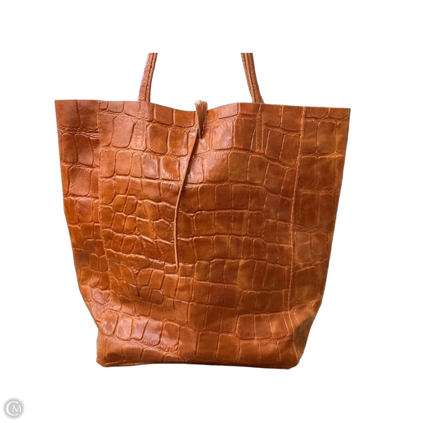 Handbag Leather By Cmc, Size: Large