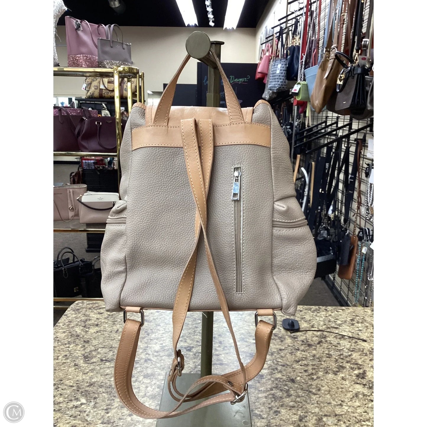 Backpack Leather By Cmc, Size: Medium
