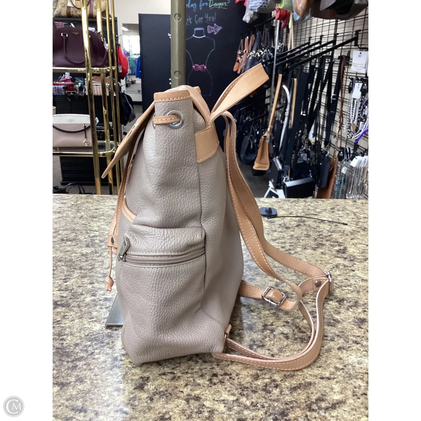 Backpack Leather By Cmc, Size: Medium