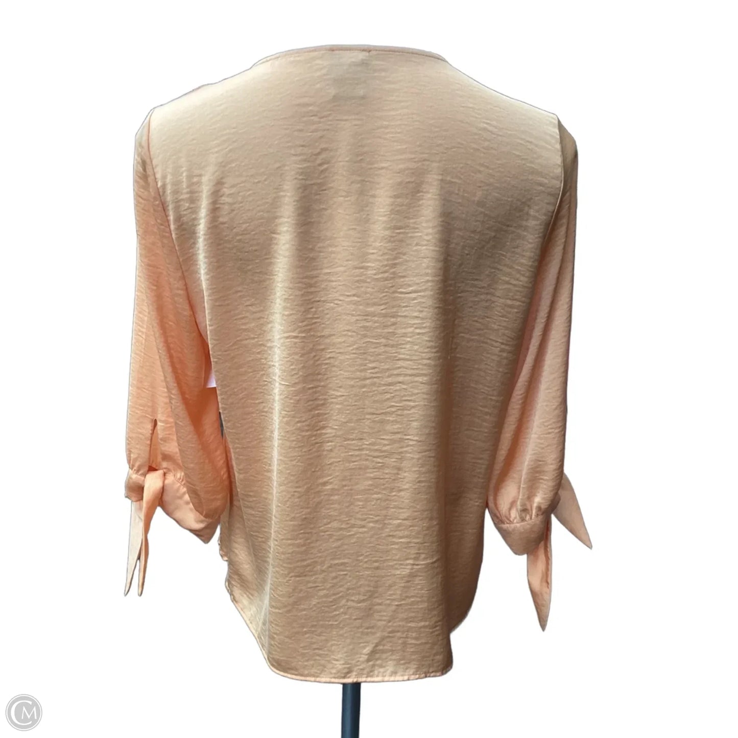 Blouse 3/4 Sleeve By Chicos In Orange, Size: M