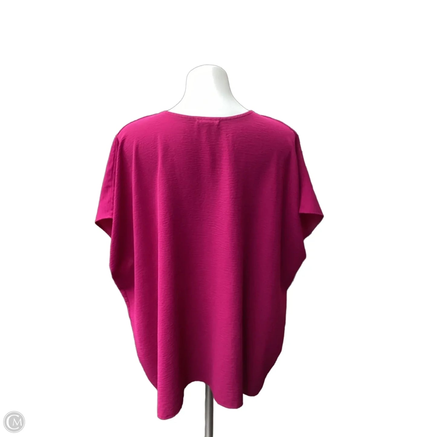 Top Short Sleeve By Entro In Purple, Size: 2x
