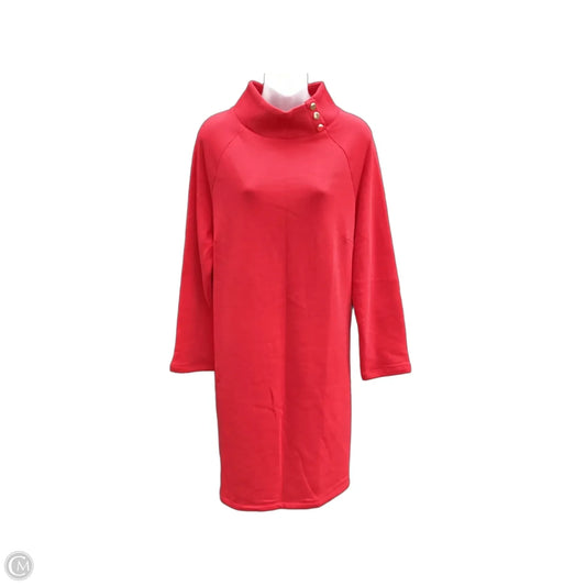 Dress Casual Midi By Talbots In Red, Size: Xl