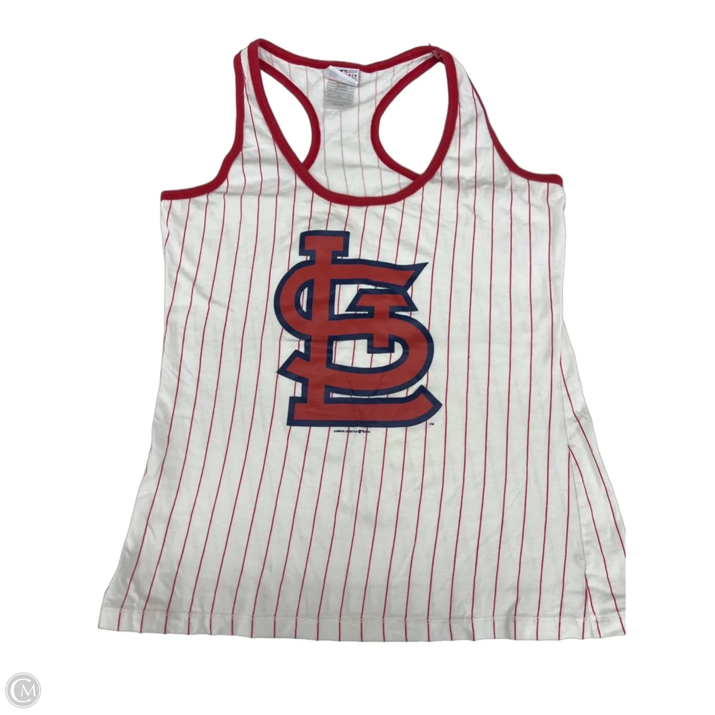 Tank Top By Clothes Mentor In Red & White, Size: L