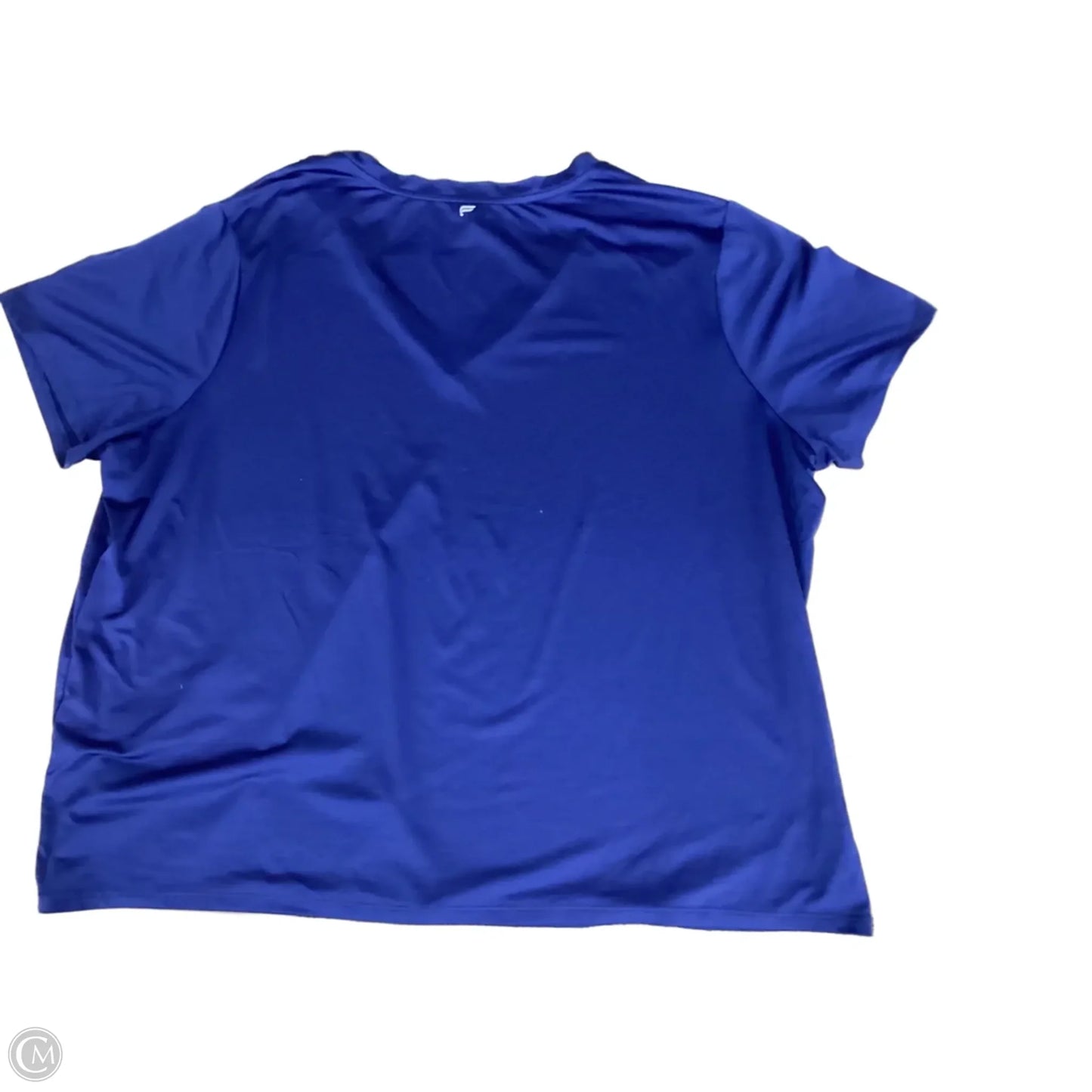 Athletic Top Short Sleeve By Fabletics In Navy, Size: 3x