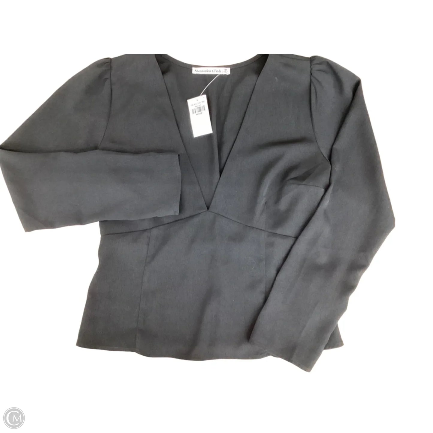 Top Long Sleeve By Abercrombie And Fitch In Black, Size: M