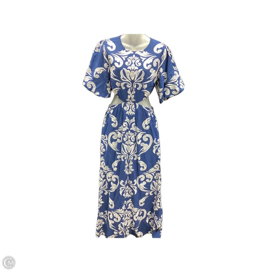 Dress Casual Maxi By Abercrombie And Fitch In Blue, Size: S
