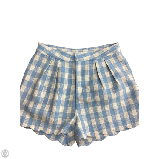 Shorts By Day + Moon In Checkered Pattern, Size: L