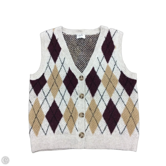 Vest Sweater By Workshop In Multi-colored, Size: M