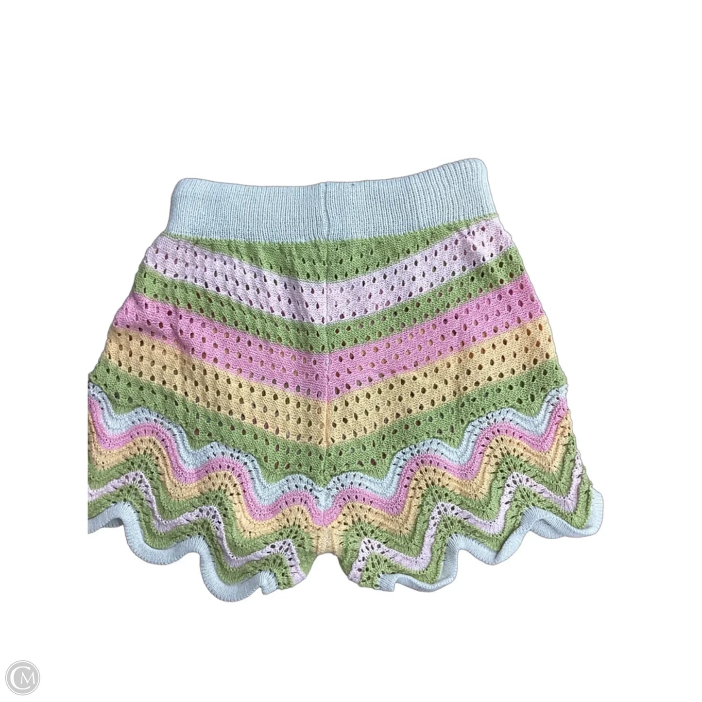 Shorts By Mystree In Striped Pattern, Size: M