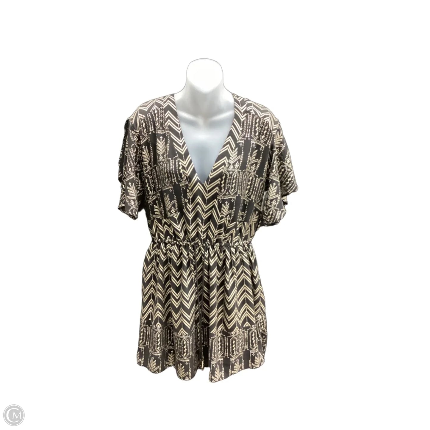 Dress Casual Short By Free People In Black & Gold, Size: Xs