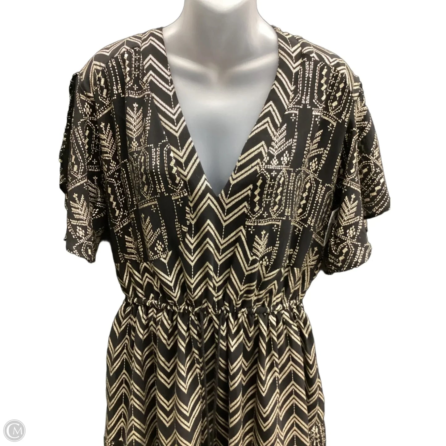 Dress Casual Short By Free People In Black & Gold, Size: Xs