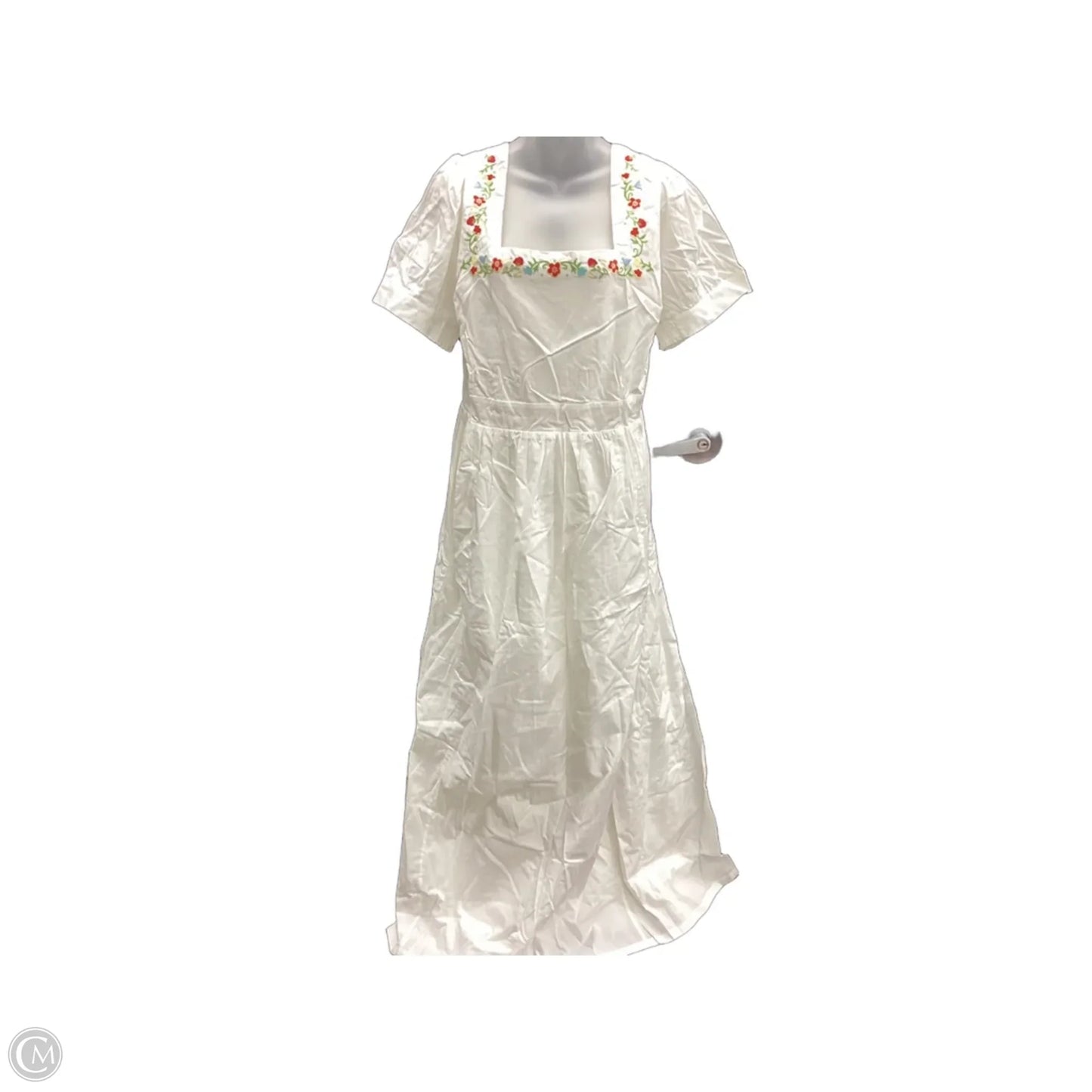 Dress Casual Maxi By Modcloth In Ivory, Size: 2x