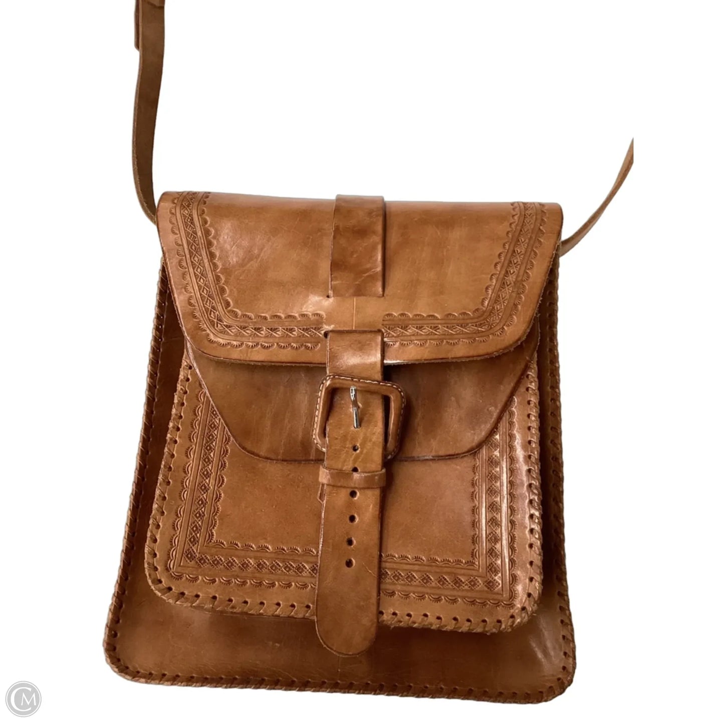 Crossbody Leather By Clothes Mentor, Size: Medium