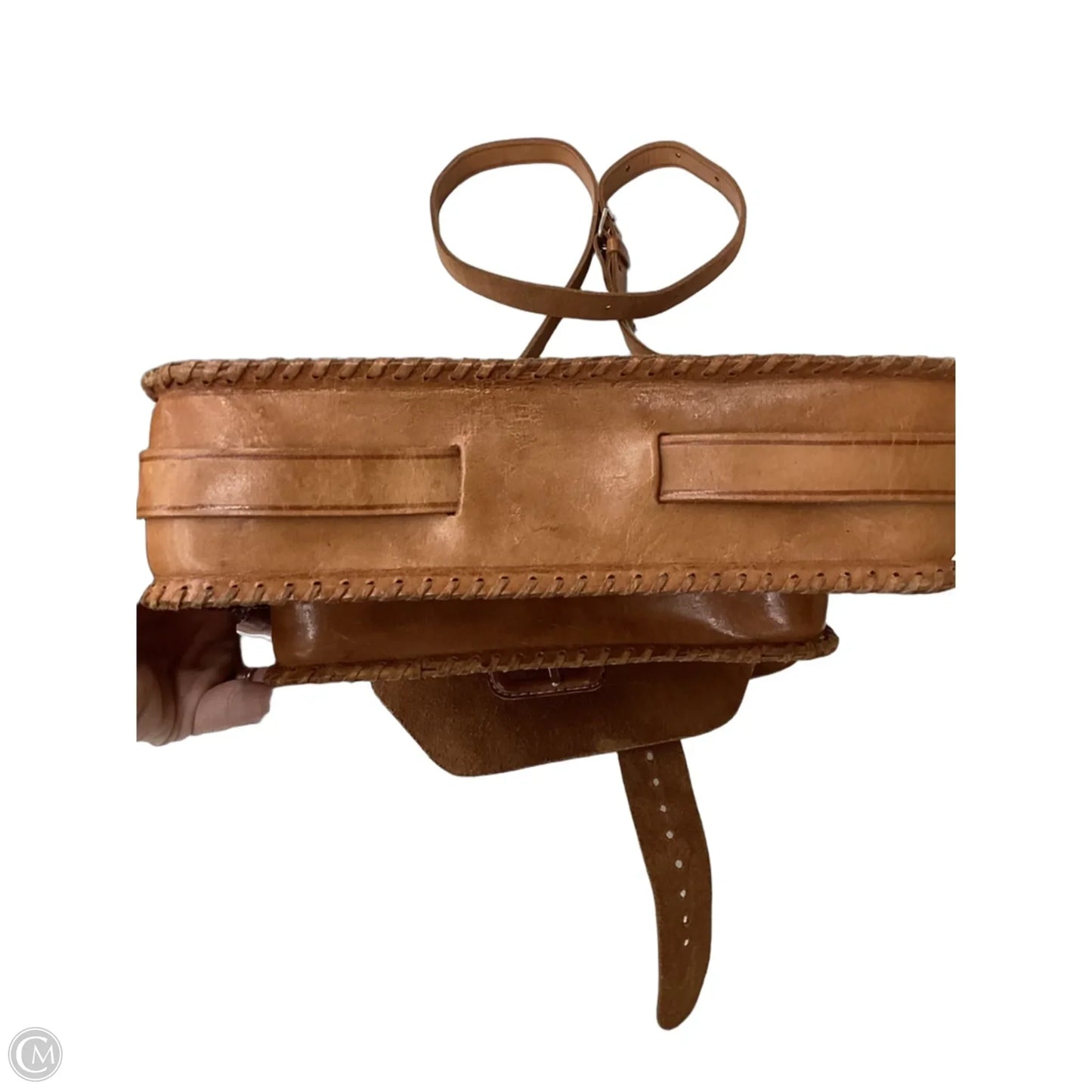 Crossbody Leather By Clothes Mentor, Size: Medium