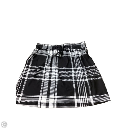 Skirt Mini & Short By Clothes Mentor In Black & White, Size: S