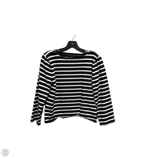 Top Long Sleeve By J. Crew In Striped Pattern, Size: S