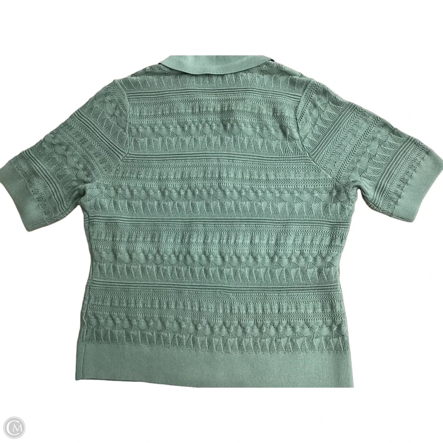 Sweater Short Sleeve By Express In Green, Size: Xl