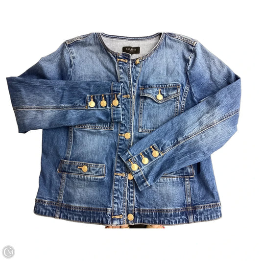 Jacket Denim By Talbots In Blue Denim, Size: Lp