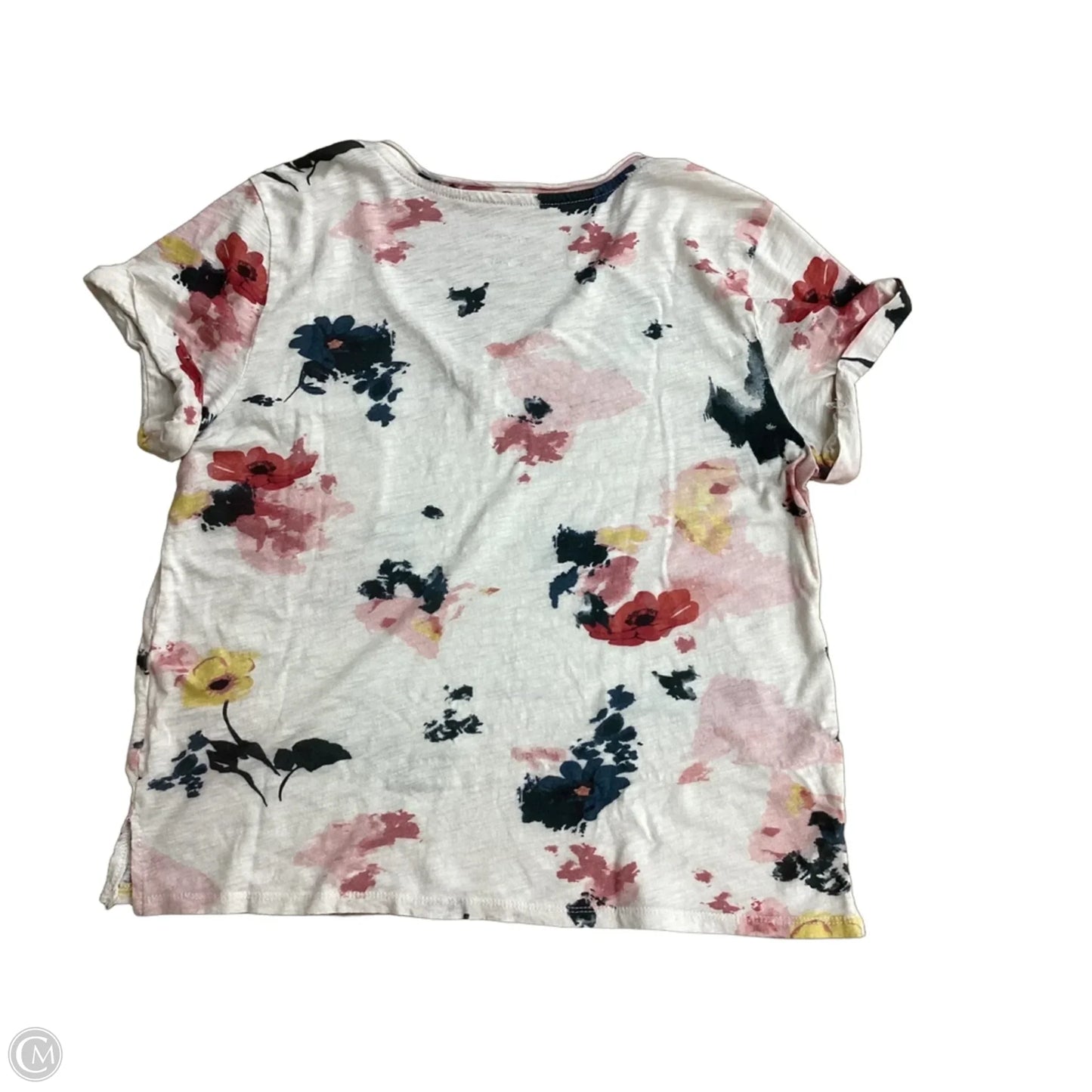 Top Short Sleeve Basic By Pilcro In Floral Print, Size: M