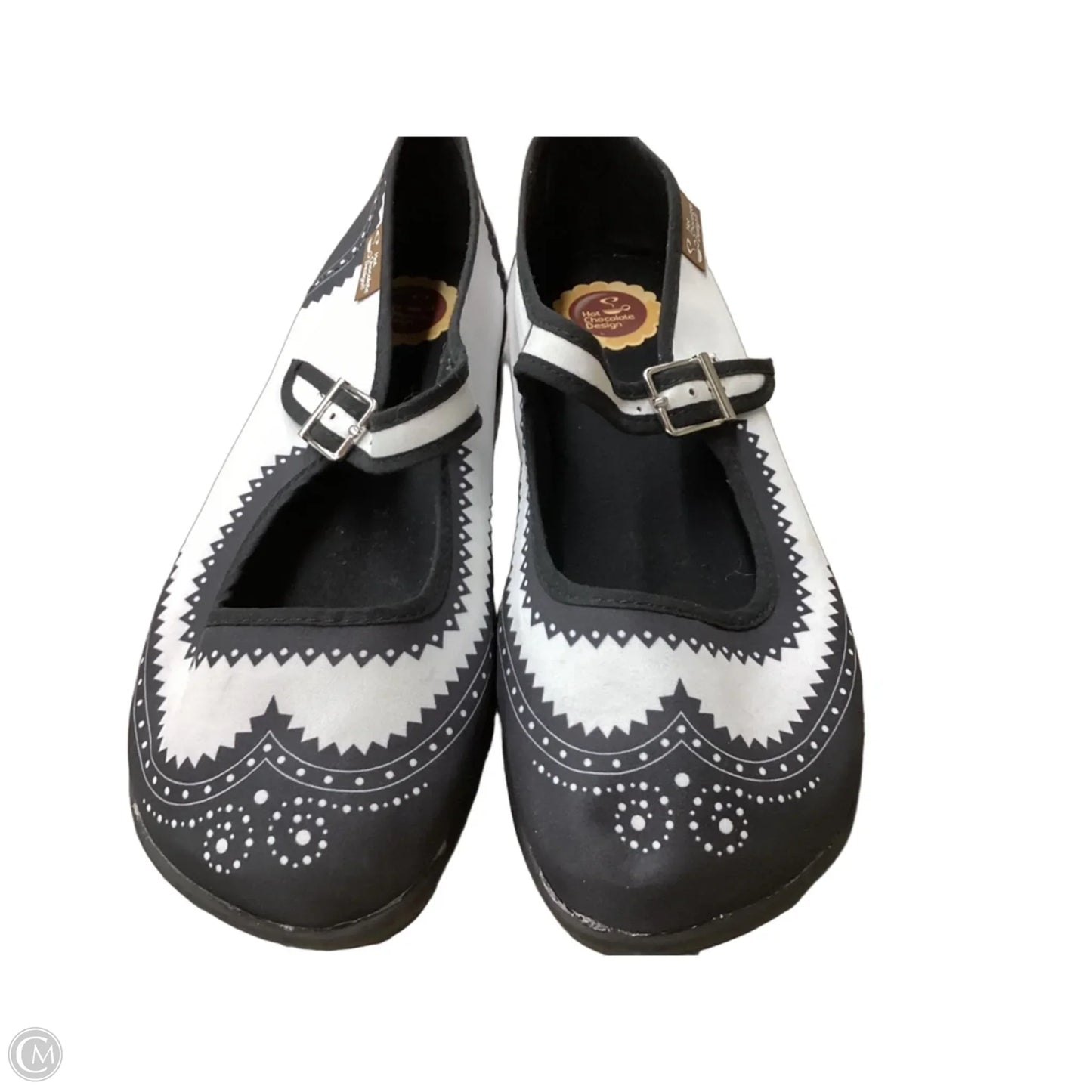 Shoes Flats By Cmc In Black & White, Size: 7.5
