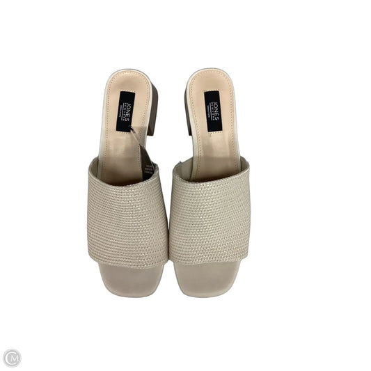 Sandals Heels Block By Jones New York In Cream, Size: 8.5