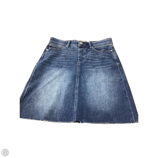 Skirt Mini & Short By Soft Surroundings In Blue Denim, Size: Xs