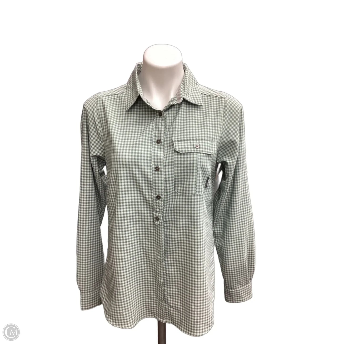 Top Long Sleeve By Columbia In Plaid Pattern, Size: S