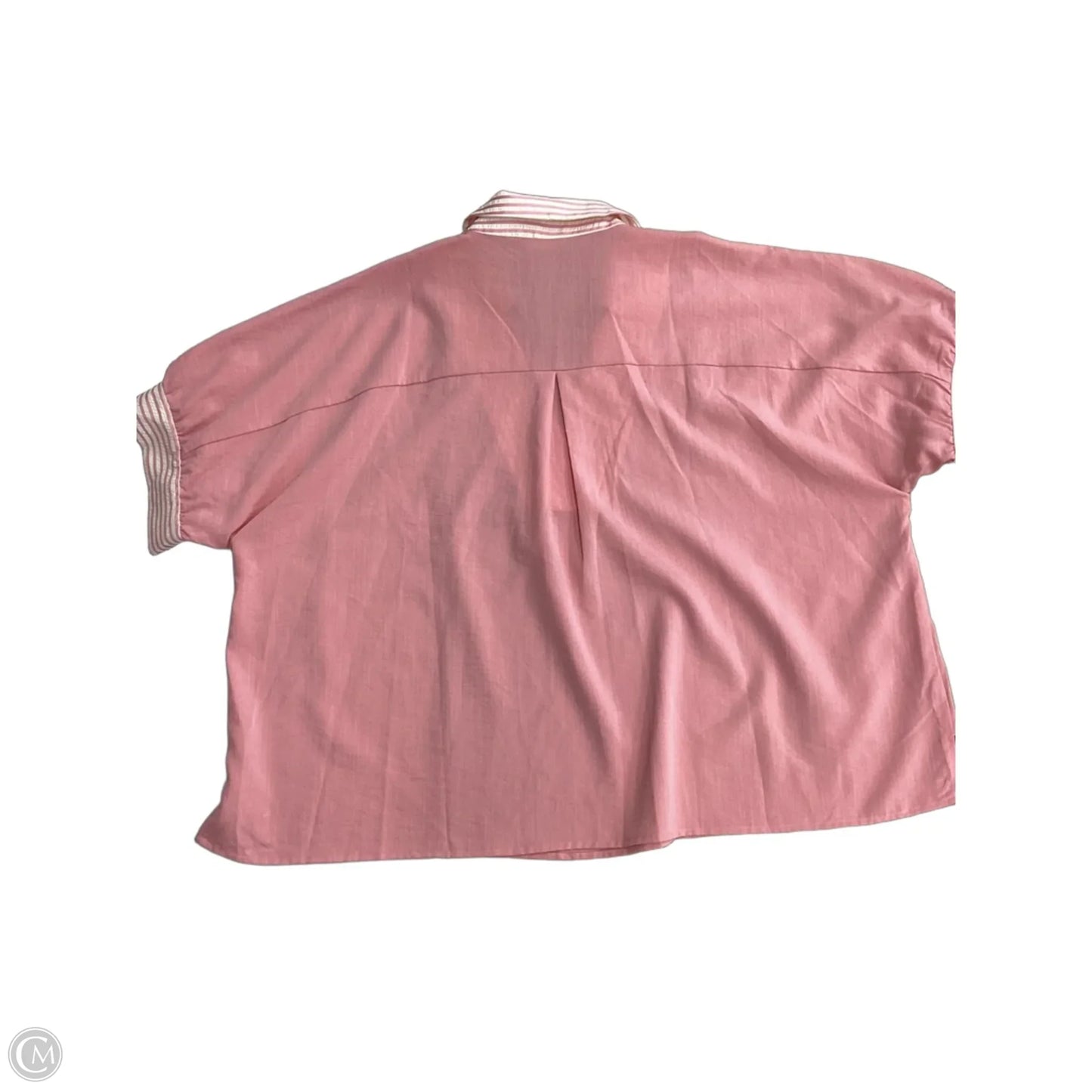 Top Short Sleeve By Chicsoul In Pink, Size: 2x