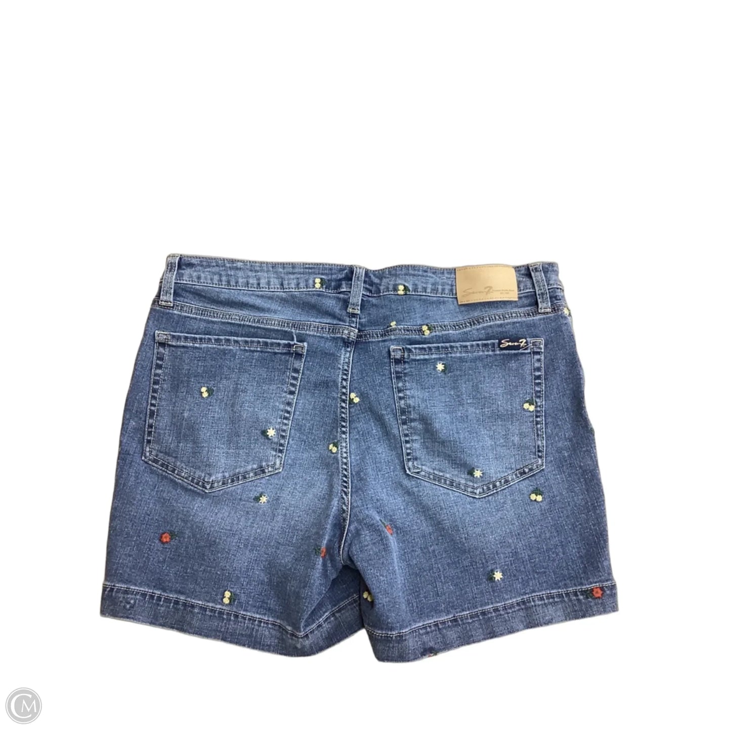Shorts By Seven 7 In Blue Denim, Size: 14
