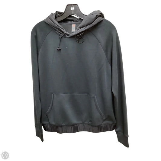 Athletic Top Long Sleeve Hoodie By Mono B In Black, Size: M