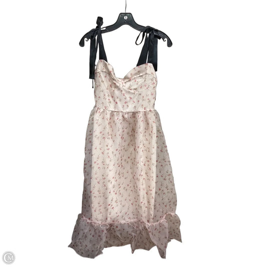 Dress Party Midi By Clothes Mentor In Floral Print, Size: M