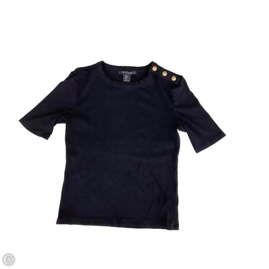 Top Short Sleeve By Tahari In Black, Size: S